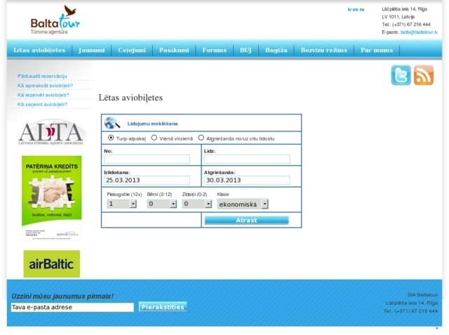 Tūrisma aģentūra Balta, SIA